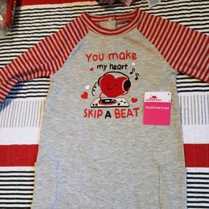 Celebrate Valentine's Day Gray/Red colors Baby Boy Romper 12M